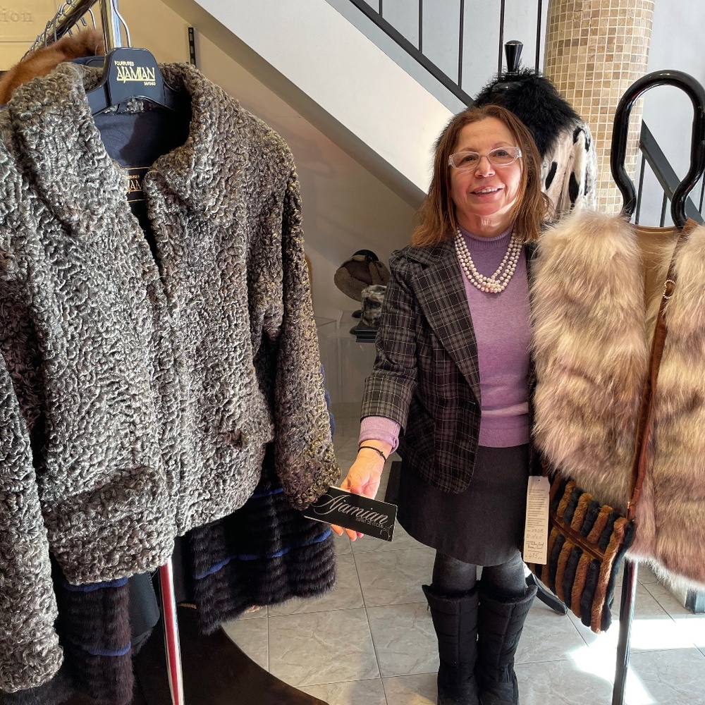 Sheepskin coat